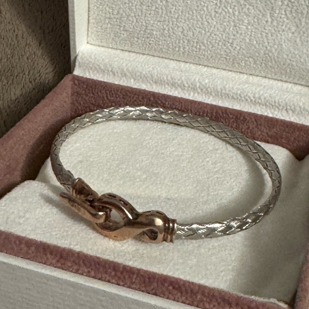 Elegant .925 Silver and Gold Bracelet